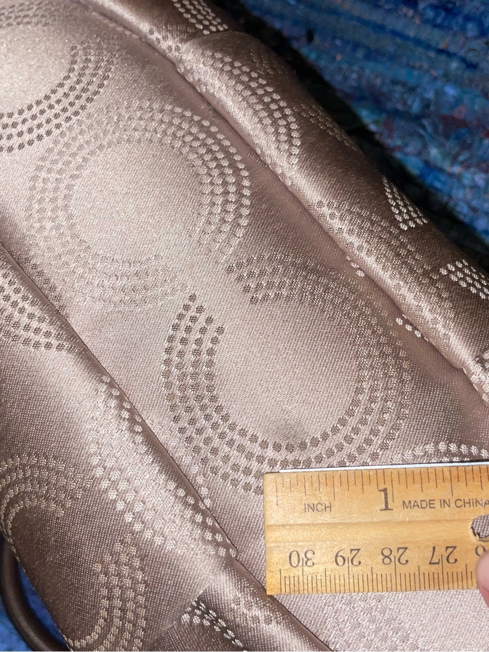Coach Madison Dotted op art Sophia Satchel Purse Shoulder Handbag/Tote - Picture 5 of 16
